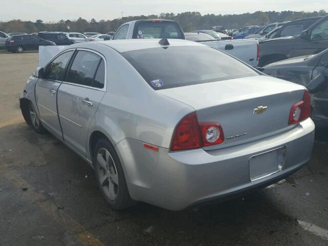 1G1ZC5E00CF105264 - 2012 CHEVROLET MALIBU 1LT SILVER photo 3