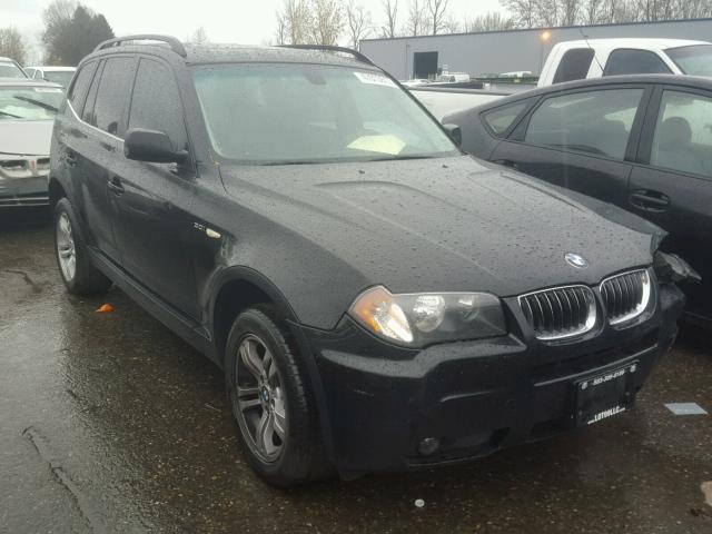 WBXPA93446WD30833 - 2006 BMW X3 3.0I BLACK photo 1