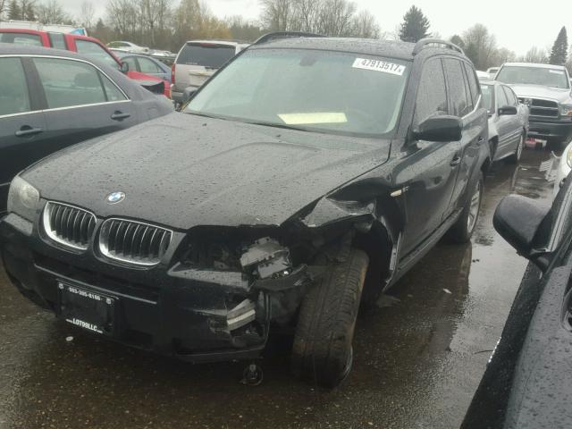 WBXPA93446WD30833 - 2006 BMW X3 3.0I BLACK photo 2
