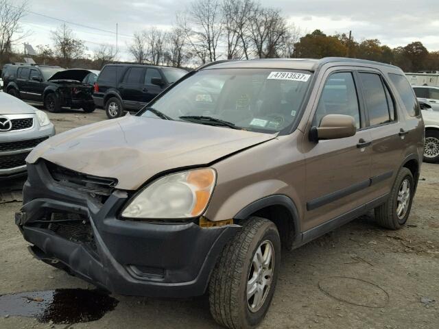 JHLRD788X4C016194 - 2004 HONDA CR-V EX ყავისფერი ფოტო 2