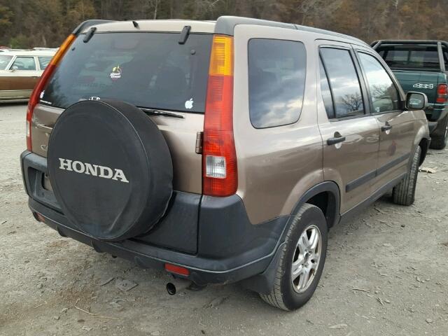 JHLRD788X4C016194 - 2004 HONDA CR-V EX ყავისფერი ფოტო 4
