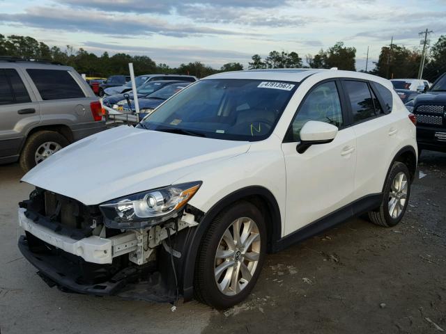 JM3KE4DY8E0374632 - 2014 MAZDA CX-5 GT WHITE photo 2