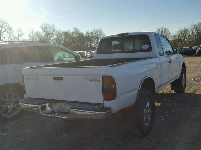 4TASM92N3XZ565757 - 1999 TOYOTA TACOMA XTR WHITE photo 4