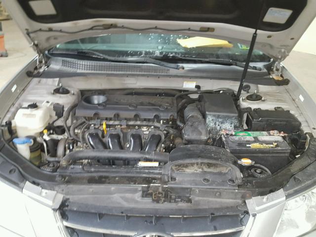 5NPET46C69H440908 - 2009 HYUNDAI SONATA GLS SILVER photo 7