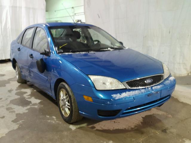 1FAFP34N87W321181 - 2007 FORD FOCUS ZX4 BLUE photo 1