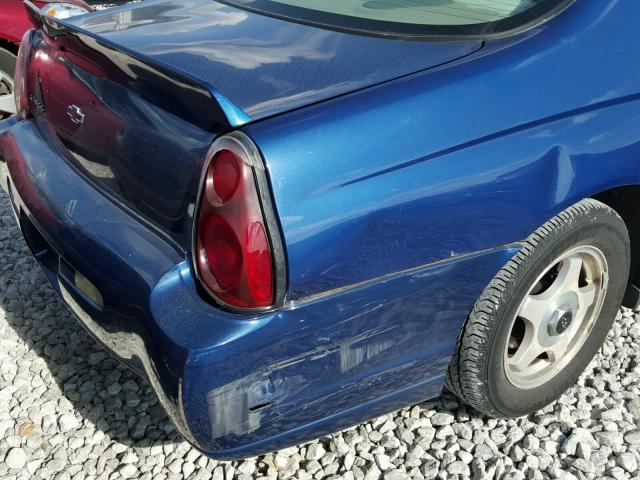 2G1WW12E959122708 - 2005 CHEVROLET MONTE CARL ლურჯი ფოტო 9