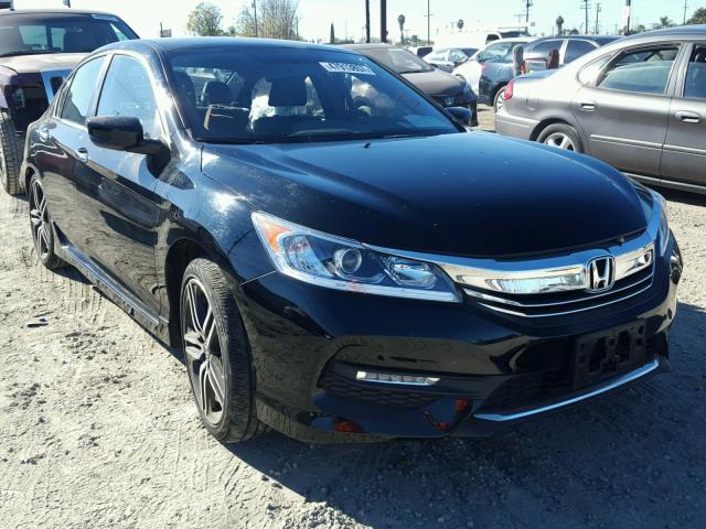 1HGCR2F5XHA221811 - 2017 HONDA ACCORD SPO BLACK photo 1