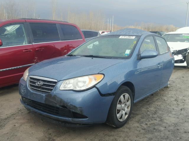 KMHDU46D57U127798 - 2007 HYUNDAI ELANTRA GL BLUE photo 2