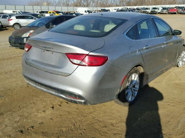 1C3CCCCB3FN544933 - 2015 CHRYSLER 200 C GRAY photo 4