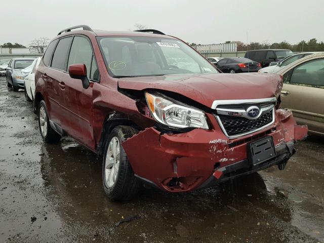 JF2SJADC5GH448540 - 2016 SUBARU FORESTER 2 RED photo 1