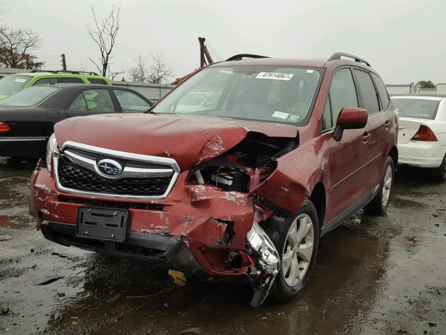 JF2SJADC5GH448540 - 2016 SUBARU FORESTER 2 RED photo 2