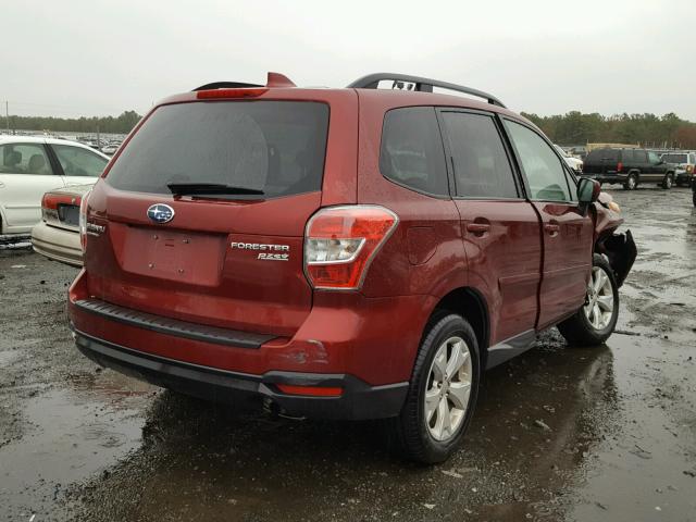 JF2SJADC5GH448540 - 2016 SUBARU FORESTER 2 RED photo 4