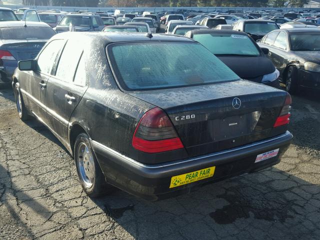 WDBHA29G2YA808110 - 2000 MERCEDES-BENZ C 280 BLACK photo 3