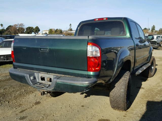 5TBDT48134S459855 - 2004 TOYOTA TUNDRA DOU GREEN photo 4