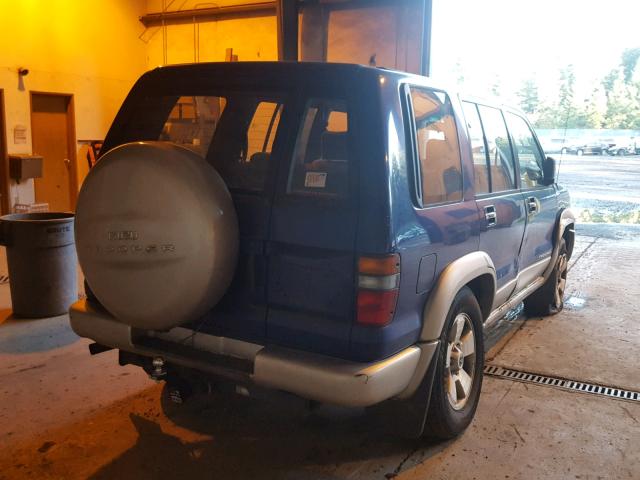 JACDJ58X9X7926636 - 1999 ISUZU TROOPER S BLUE photo 4