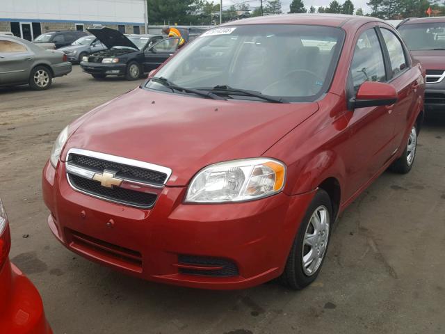 KL1TD5DE3BB123407 - 2011 CHEVROLET AVEO LS RED photo 2