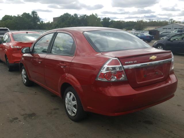 KL1TD5DE3BB123407 - 2011 CHEVROLET AVEO LS RED photo 3