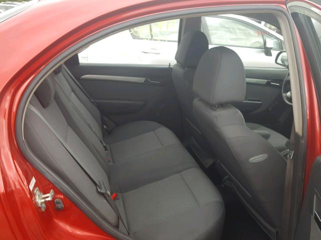 KL1TD5DE3BB123407 - 2011 CHEVROLET AVEO LS RED photo 6