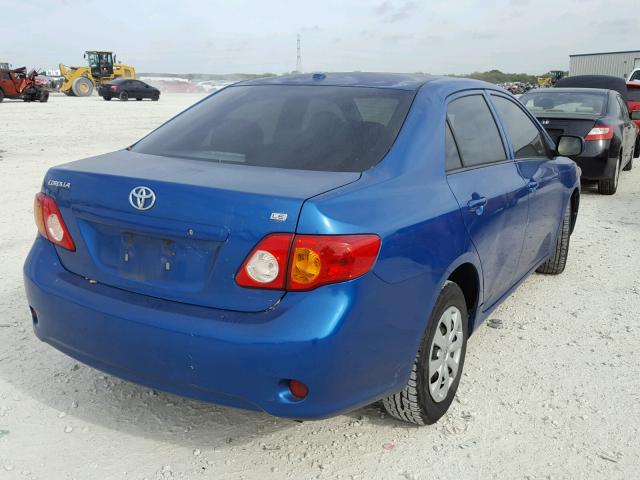 1NXBU40E29Z040145 - 2009 TOYOTA COROLLA BA BLUE photo 4