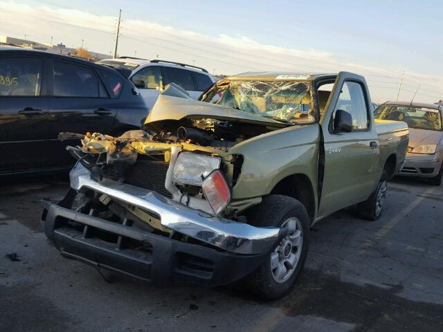 1N6DD21S4WC322291 - 1998 NISSAN FRONTIER X GREEN photo 2