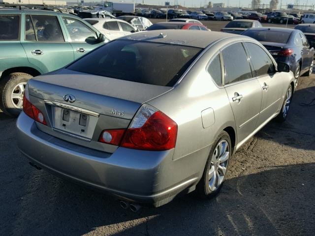 JNKBY01EX6M201092 - 2006 INFINITI M45 BASE GRAY photo 4