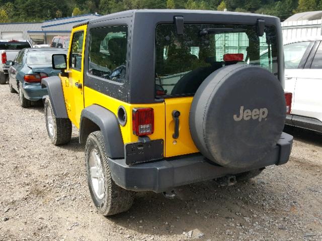 1C4AJWAG5FL562001 - 2015 JEEP WRANGLER S Sarı foto 3