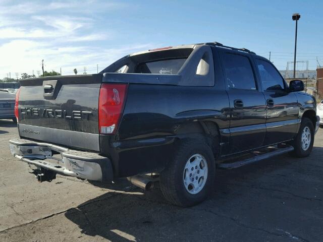 3GNEC12Z55G263190 - 2005 CHEVROLET AVALANCHE BLACK photo 4