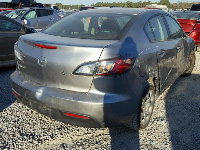 JM1BL1UG2B1359926 - 2011 MAZDA 3 I SILVER photo 4