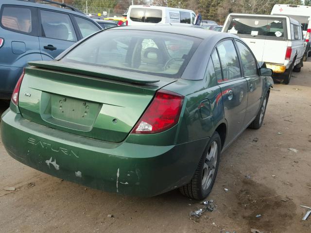 1G8AL52FX3Z113085 - 2003 SATURN ION LEVEL GREEN photo 4