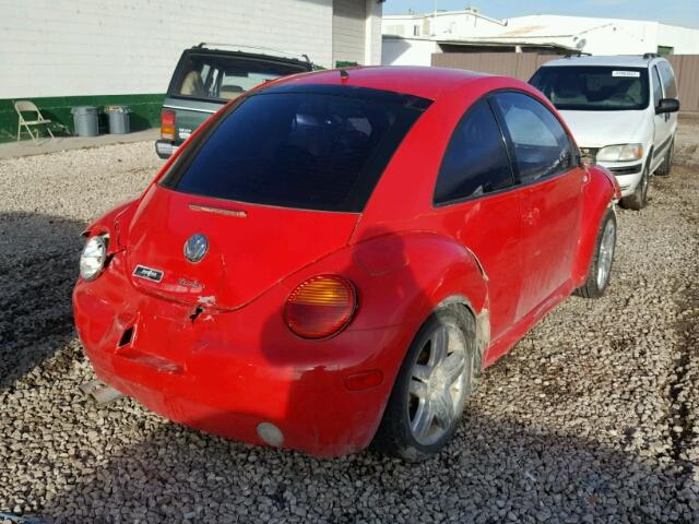 3VWDD21C52M411496 - 2002 VOLKSWAGEN NEW BEETLE RED photo 4