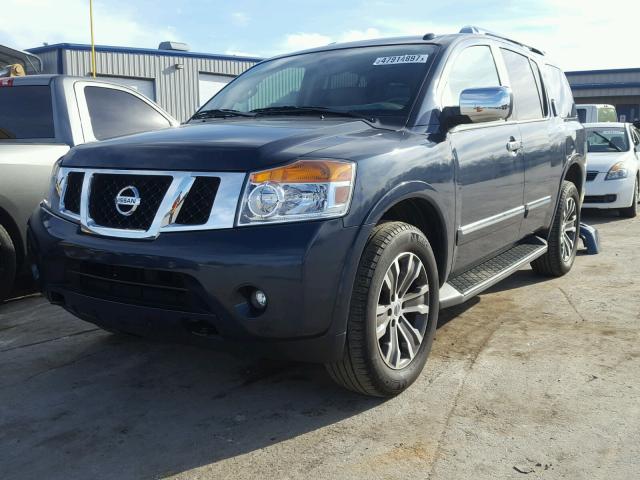 5N1AA0ND0FN615121 - 2015 NISSAN ARMADA SV BLUE photo 2