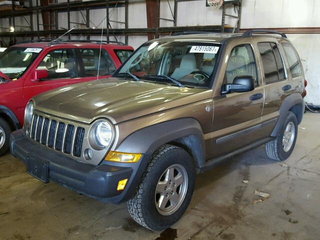 1J4GL48K97W647565 - 2007 JEEP LIBERTY SP GRAY photo 2