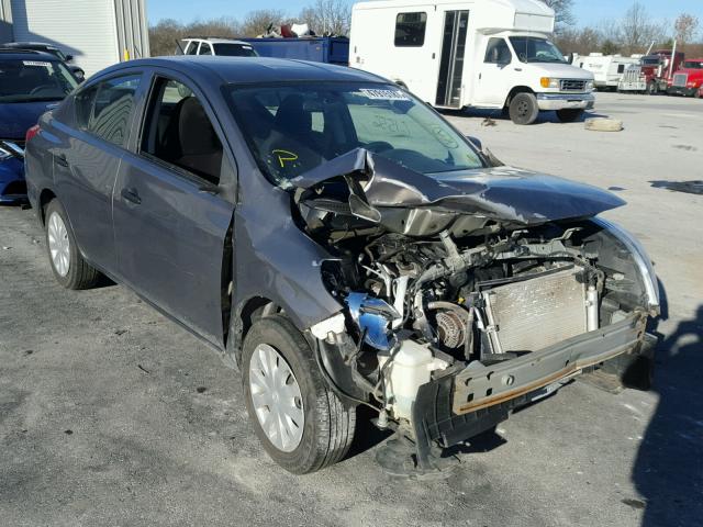 3N1CN7AP2EL854925 - 2014 NISSAN VERSA S SILVER photo 1