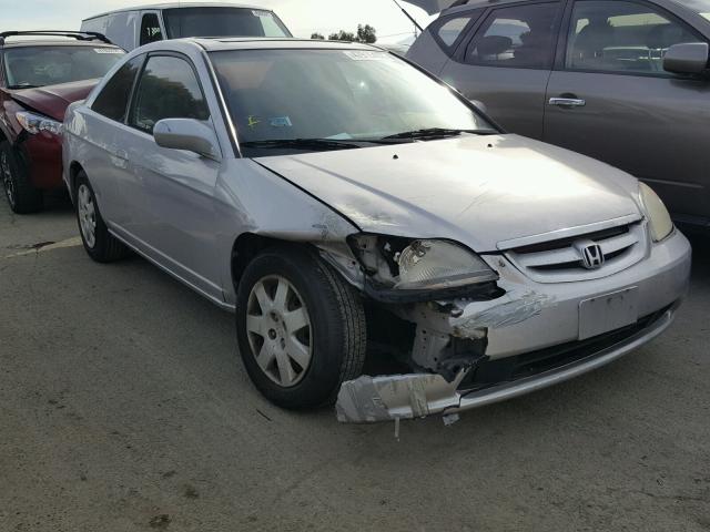 1HGEM22912L092045 - 2002 HONDA CIVIC EX SILVER photo 1