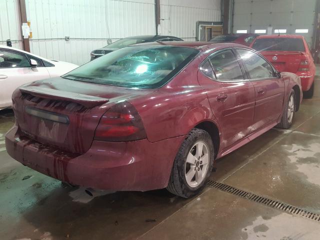 2G2WP522551342402 - 2005 PONTIAC GRAND PRIX RED photo 4