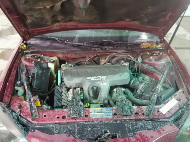 2G2WP522551342402 - 2005 PONTIAC GRAND PRIX RED photo 7