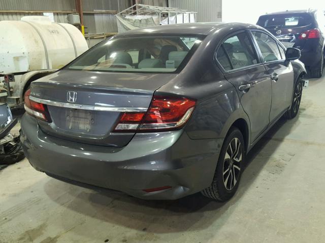 2HGFB2F91DH522936 - 2013 HONDA CIVIC EXL Szary zdjęcie 4