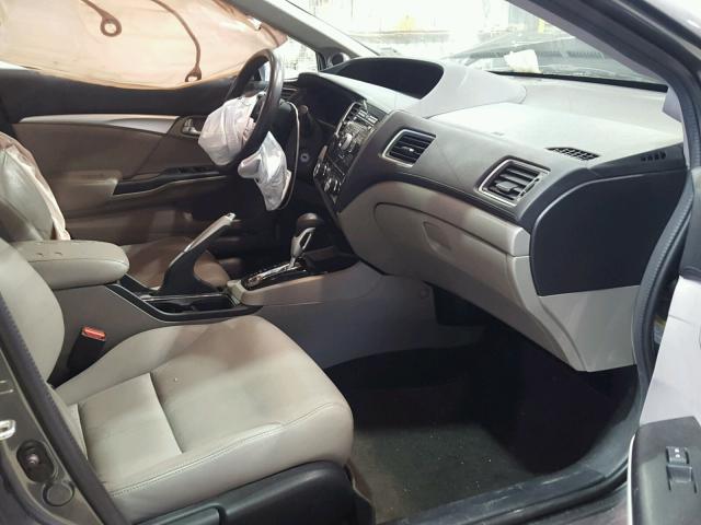2HGFB2F91DH522936 - 2013 HONDA CIVIC EXL Szary zdjęcie 5