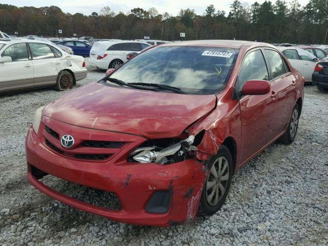 JTDBU4EE7BJ093864 - 2011 TOYOTA COROLLA BA RED photo 2