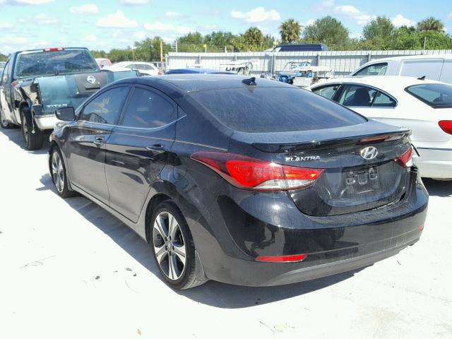 KMHDH4AH1GU586308 - 2016 HYUNDAI ELANTRA SE BLACK photo 3