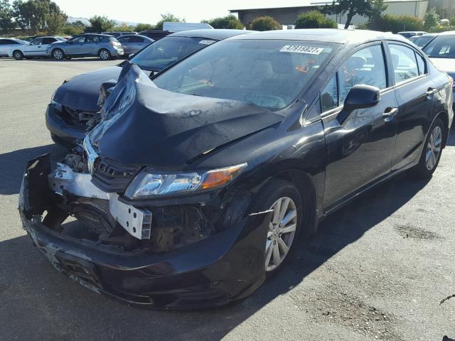 19XFB2F81CE305144 - 2012 HONDA CIVIC EX BLACK photo 2