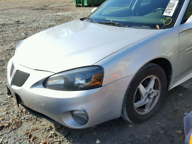 2G2WS522041216400 - 2004 PONTIAC GRAND PRIX SILVER photo 9