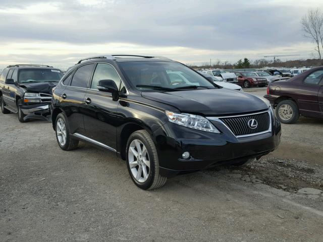 2T2ZK1BA5CC067535 - 2012 LEXUS RX 350 BLACK photo 1