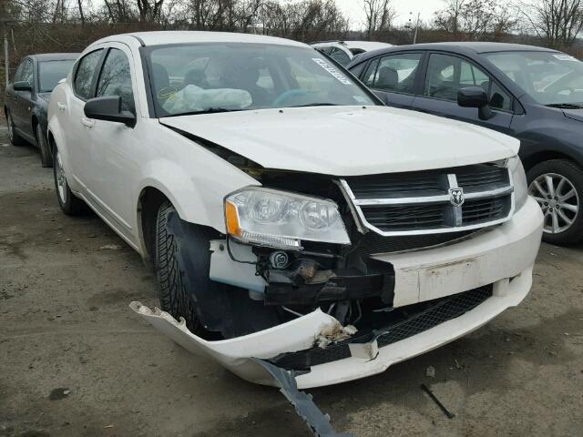 1B3LC56K38N280698 - 2008 DODGE AVENGER SX WHITE photo 1