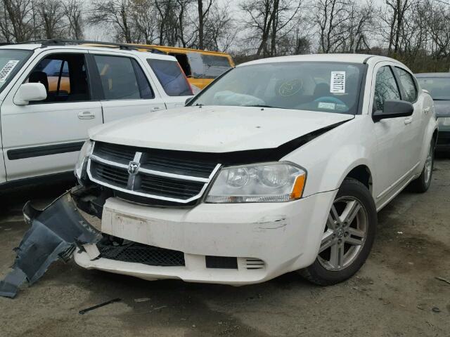 1B3LC56K38N280698 - 2008 DODGE AVENGER SX WHITE photo 2