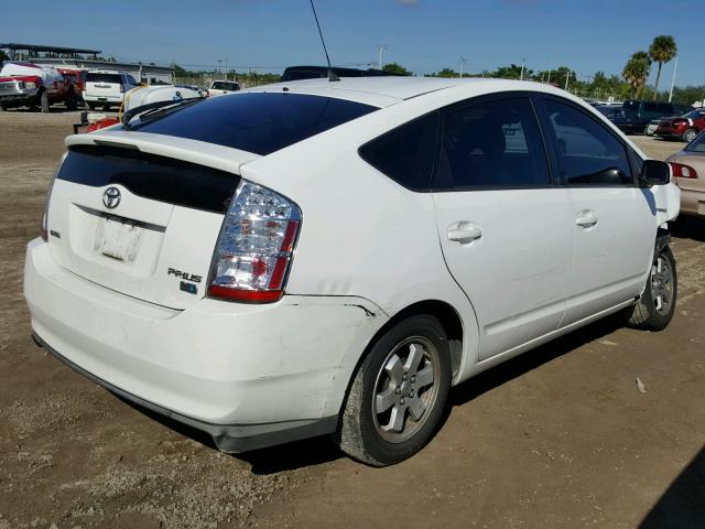 JTDKB20U883396738 - 2008 TOYOTA PRIUS WHITE photo 4