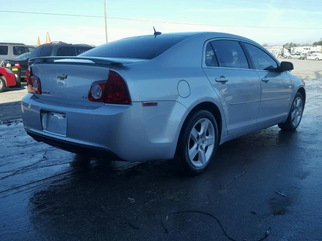 1G1ZG57B694218398 - 2009 CHEVROLET MALIBU LS SILVER photo 4