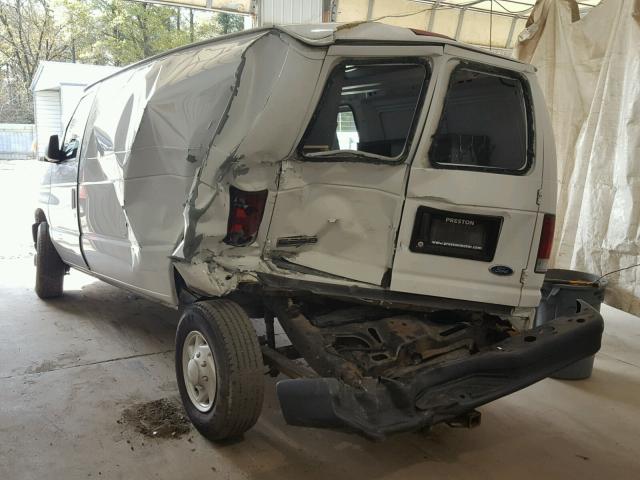 1FTNE24L38DA01767 - 2008 FORD ECONOLINE WHITE photo 3