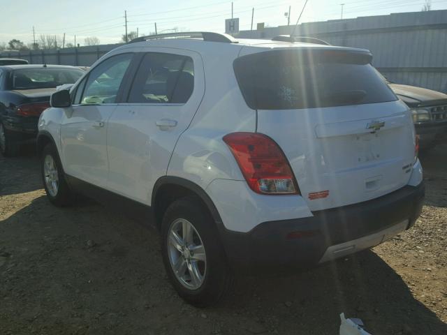 3GNCJRSB0FL255103 - 2015 CHEVROLET TRAX 1LT WHITE photo 3