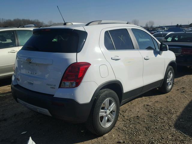 3GNCJRSB0FL255103 - 2015 CHEVROLET TRAX 1LT WHITE photo 4